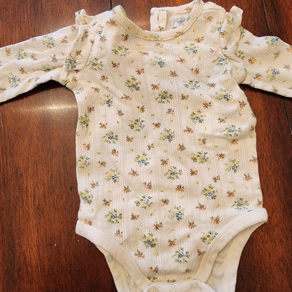 Sold Floral Kids One Piece by Ralph Lauren Cream